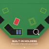 lafengyan Foldable 8-Player Poker Table with Felt Surface for Texas Holdem Blackjack and Board Games Green Octagon Game Table with Chip Trays and Cup Holders view 4