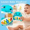 Cute Elephant Piano for Baby Musical Toys 18M+, Early Learning Light up Music Keyboard Infant Toy Perfect Christmas Birthday Gifts for Boy & Girl Age 2 3 Years Old (Blue-Elephant) view 2
