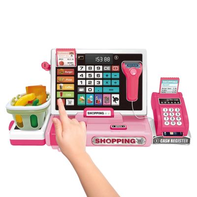 Child Recorder With Calculator For Kids,Supermarket Simulation Game - Learning Recorder Including Scanner and Calculator,For Boys and Girls 4 to 6 Years Old Math Game