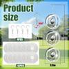 12 PCS Bird Deterrents for Outside Stainless Steel Wind Spinners 3D High Reflective Mirror Bird Reflectors to Keep Woodpeckers Swallows Sparrow Away from Garden Yard Porch Orchard view 2