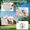 12 PCS Bird Deterrents for Outside Stainless Steel Wind Spinners 3D High Reflective Mirror Bird Reflectors to Keep Woodpeckers Swallows Sparrow Away from Garden Yard Porch Orchard view 3