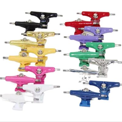 bogniga Fingerboard Trucks 2pcs Finger Skateboard Mini Wooden Fingerboard Trucks Wheels(Black)