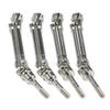 4Pcs Stainless Steel Front Rear Drive Shaft Universal Joint Driveshaft Compatible with 1 10 RC Stampede Hoss HQ727 Upgrade view 2