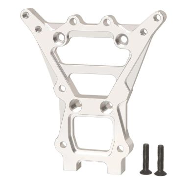 1/10 RC Truck Car Rear Shock Tower Mount Stay for Tamiya DT-04 FOR NXGEN Parts Accessories confident(Silver)