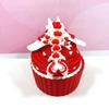 3D Printed Dragon, Articulated Baby Love Wybern Dragon in Cupcake Container, Pink and Red Baby Love Dragon, Fidget ADHD Autism Toy, Valentine's Gift, Executive Desk Toy - CCLDR003-WB-RED view 2