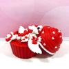 3D Printed Dragon, Articulated Baby Love Wybern Dragon in Cupcake Container, Pink and Red Baby Love Dragon, Fidget ADHD Autism Toy, Valentine's Gift, Executive Desk Toy - CCLDR003-WB-RED view 4
