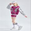 LOLANTA Hip hop Dance Outfits Girls Dancing Clothing Se Silver Sequin Jacket Shorts Sets Kids Stage Performances (RoseRed, 8-10) view 2