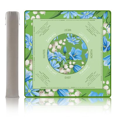 Jolitac Mahjong Mat - 33x33 Inch Multi-Game Mat with Carrying Case