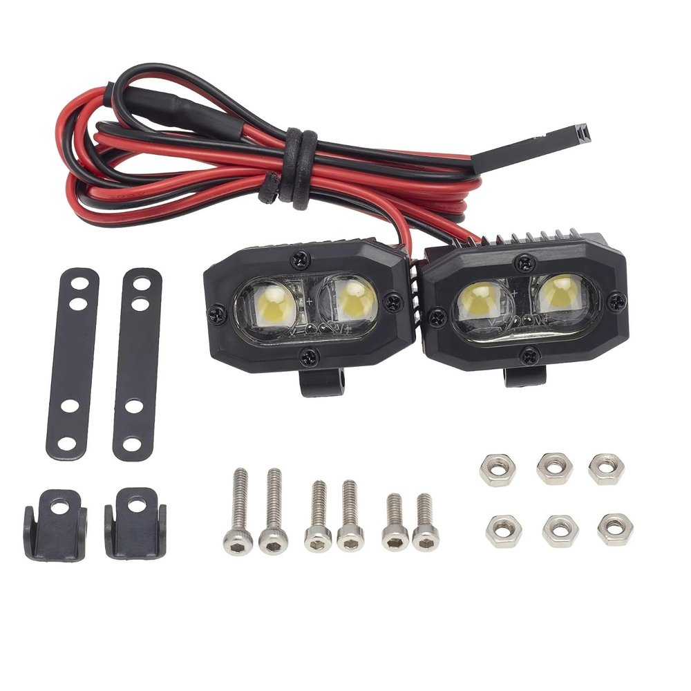 RC lighting Parts For Axial For Scx10 90046 For Traxxas For Trx4 For Trx6 For Wraith Rr10 For Mst For Redcat Gen8 1/10 Lights Spotlights Rc Crawler