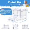 HAPYBOUCY PVC White Bounce House, Bounce House for Kids 3-6 with Slide, Bouncy House Blower Included for Indoor Outdoor Use, 10ft L x 8.3ft W x 7ft H, Kids Bouncy Castle, Blow Up Jumping Bouncer view 2