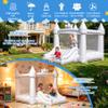 HAPYBOUCY PVC White Bounce House, Bounce House for Kids 3-6 with Slide, Bouncy House Blower Included for Indoor Outdoor Use, 10ft L x 8.3ft W x 7ft H, Kids Bouncy Castle, Blow Up Jumping Bouncer view 4