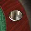 lafengyan 96 Inch Green Poker Table with Wood Frame, U-Shaped Legs, Cup Holders, Chip Tray and Drop Box for Home Game Night view 3