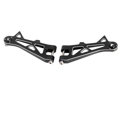 1/10 RC Truck Car Aluminum Front Suspension Arms Upper Lower for Tamiya FOR Hotshot II Parts Accessories confident(Upper)