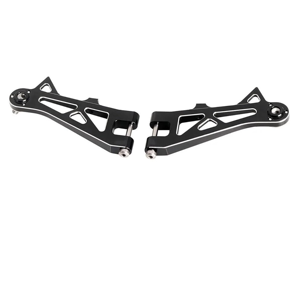 1/10 RC Truck Car Aluminum Front Suspension Arms Upper Lower for Tamiya FOR Hotshot II Parts Accessories confident(Upper)