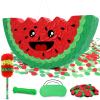 27.5" Watermelon Pinata - Fruit Paper Easy-Fill Design & Pinatas for Kids Birthday Party Decoration, Vibrant Fruit Theme & Watermelon Summer Party Decor view 1