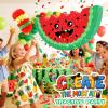 27.5" Watermelon Pinata - Fruit Paper Easy-Fill Design & Pinatas for Kids Birthday Party Decoration, Vibrant Fruit Theme & Watermelon Summer Party Decor view 3