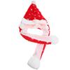 BCOATH Christmas Santa Ear Moving Hat with Inflatable Reindeer Ears, Sequined Xmas Party Headwear for Holiday Cosplay and Stage Performance view 1
