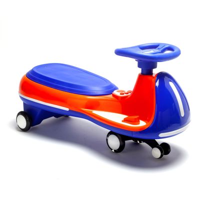 12V Electric Wiggle Car for Kids, 2-in-1 Electric & Manual Sliding Twist Car, Dual 550 Motors, Light-Up Wheels, Bluetooth Music Ride-On Toy