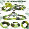 Garvee Dinosaur Race Track Toy for Kids, Dino Track Playset with Cars and Figures, Build a Dinosaur World Adventure Slide Park, Birthday Gift for Boys and Girls Ages 38 view 2