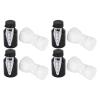 Omabeta 26PCS Durable Wedding Bubble Bottles for Bride and Groom, Fun Bubble Party Bottles for Engagement Celebration, Black and White for Wedding Anniversary view 2