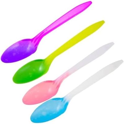 25 Reusable Color Changing Spoons, BPA Free, Reacts to Cold & Hot, USA Packed