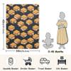 CUPADA Baby Blankets Infant Blanket Sandwich Cookie Pattern Print Toddler Blankets Soft Warm Personalized Nap Blanket for Daycare Stroller Cover view 2