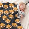 CUPADA Baby Blankets Infant Blanket Sandwich Cookie Pattern Print Toddler Blankets Soft Warm Personalized Nap Blanket for Daycare Stroller Cover view 4