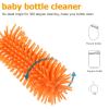 HEMOTON Bottle Cleaning Brush Set with Straw Brush and Silicone Nipple Cleaner for Bottles Green view 3