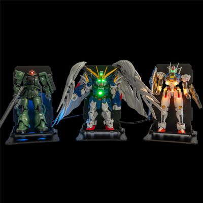 LBASE Wireless LED Light Sets Compatible for Gundam RG HG MGSD Q Models (7th gen x 3 + 5 Light Beads