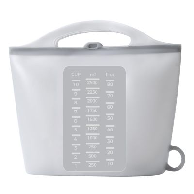 Solinfant Large 85oz Silicone Microwave Steam Sterilizer Bag for Baby Bottle, Breast Pump Parts Other Toddler Accessories, Portable Travle Reusable Sterilizing Storage Bag, Cooking Bag for Vegetables