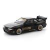 1:64 Diecast Model Car Compatible with Nissan Silvia S13 Pandem Black Limited Edition by Pop Race PR640289 view 2
