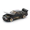 1:64 Diecast Model Car Compatible with Nissan Silvia S13 Pandem Black Limited Edition by Pop Race PR640289 view 3