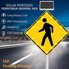 30" Solar LED Flashing Pedestrian Crossing Sign - Solar-Powered Traffic Alert for Driveways, Crosswalks & Neighborhoods - Improve Road Safety & Visibility view 4