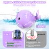 Cordless Water Table Pump, Rechargeable Water Pump with 2 Speed & Light-Up Whale, 3 Hours Non-Stop Fun Summer Outdoor Water Play Toys/Water Table Accessories for Toddlers KidsLED Glare view 2
