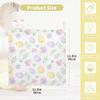Burbuja Easter Eggs Baby Washcloths - Muslin Cotton Soft Absorbent Towel for Newborn Baby Sensitive Skin - Essential Item, 12x12 in, 3 Pack view 2