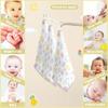 Burbuja Easter Eggs Baby Washcloths - Muslin Cotton Soft Absorbent Towel for Newborn Baby Sensitive Skin - Essential Item, 12x12 in, 3 Pack view 4