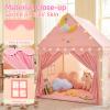 GeeSound Kids Tent for Grils Indoor: with Mat, Star Lights - Pink Play Tents for Kids Indoor Playhouse - Princess Tent for Playroom Gift for Girls Birthday (Pink W/Cloth) view 3