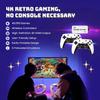 2026 New M15 Retro Gaming Console, Retro Gaming Stick with 40,000+ Classic Games & 23 Emulators, Plug & Play 4K HDMI TV Game Console with Dual 2.4G Wireless Controllers, 128GB view 3