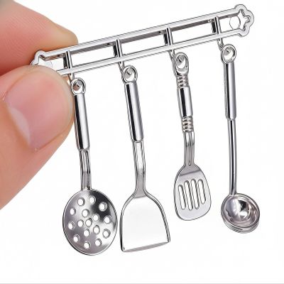 Mini Dollhouse Accessories Set, 1:12 Scale Tiny Miniature Decor for Doll House Furniture DIY (Cookware)