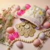 25pcs Easter Egg Fillers Laser Engraved Wooden Easter Egg Tokens Kids Reward Coins Easter Basket Stuffers & Reward Bunny Easter Egg Fillers for Teens Girls Boys view 3