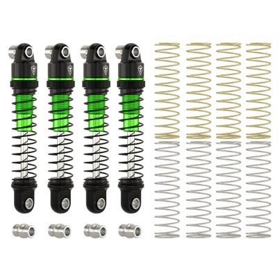 TREAL Aluminum Adjustable Shock Dampers (4P) 26mm for Axial SCX30(Green)