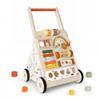 Wooden Baby Walker with Wheels, Baby Push Walker Activity Center for Babies 18 Months+, Montessori Walking Toy for Learning to Walk, Toddler 1st Birthday Gift view 1