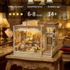 Spilay DIY Miniature House Kit, Vitrine's Tale Miniature Dollhouse Kit with LED Light, Mini House Building Kit Book Nook for Adult, Creative Bookshelf Decoration & Unique Gift view 2