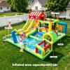 Step4Fun 11-in-1 Inflatable Water Slide Bounce House, Large Backyard Water Park with Climbing Wall & Dual Slides, Bouncy Castle for Big Kids view 2