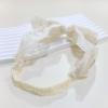 Rannyrena Off-white Lace Floral Baby Girls Headband with Pearl Bow Birthday Shower Infant Wrap Elastic Baby Shower Turban Hairband for Newborn Infant Toddler Kids (Ivory 3) view 4