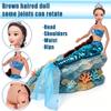 11.5 inch Mermaid Dolls Set with Accessories - Two Princess Dolls, One Small Girl Doll, a Dolphin Toy, One Star Toy, Two Comb- Summer Water Play Birthday Gift for Kids 3+ view 4