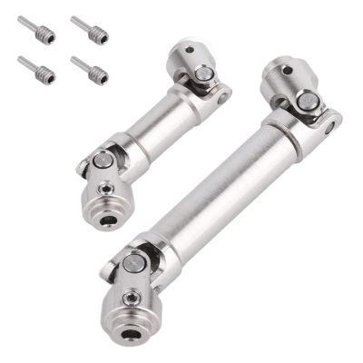 2pcs Stainless Steel Drive Shafts for 1/30 Axial SCX30 Upgrade, High Strength RC Crawler Parts & Accessories Scale-Accurate Design with Screws Durable & Easy to Install