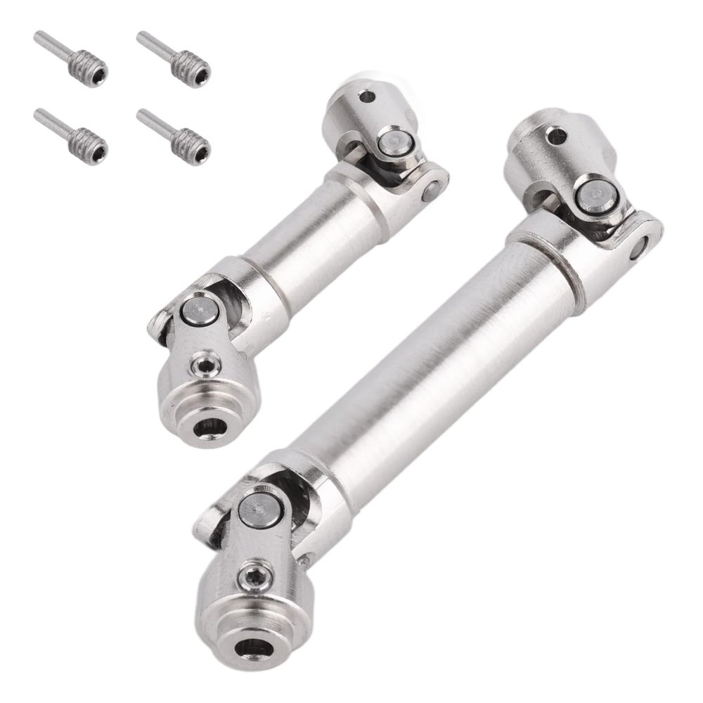2pcs Stainless Steel Drive Shafts for 1/30 Axial SCX30 Upgrade, High Strength RC Crawler Parts & Accessories Scale-Accurate Design with Screws Durable & Easy to Install