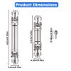 2pcs Stainless Steel Drive Shafts for 1/30 Axial SCX30 Upgrade, High Strength RC Crawler Parts & Accessories Scale-Accurate Design with Screws Durable & Easy to Install view 2