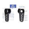 AllinRC 25T Aluminum Servo Horn 6mm Gear for TRX-4M 1/18 RC Crawler High-Torque Micro Servo Steering Arm Upgrade, Compatible with Stock Servo (2-Pack) view 2